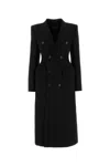 Balenciaga Sophisticated Wool Coat With Flap Pockets In Black