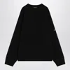 Balenciaga Oversize Double Face Wool Blend Crewneck Sweater