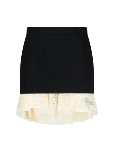 Balenciaga Black Wool Mini Skirt