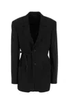 Balenciaga Wool Oversized Blazer Front Pockets Single Breasted In Black
