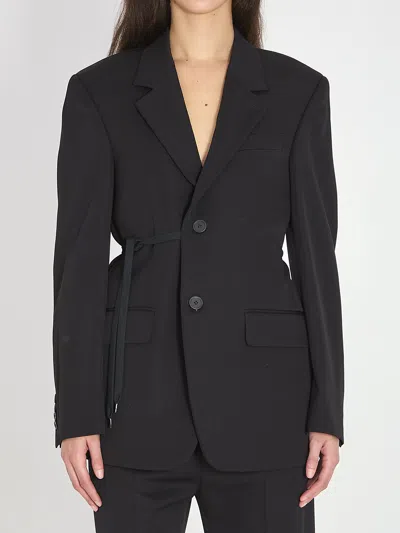 Balenciaga Black Wool Oversize Blazer