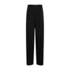 Balenciaga Black Wool Pants In Black