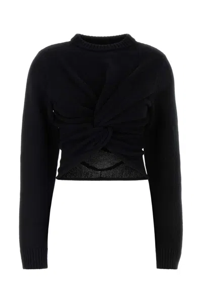 Balenciaga Wool Sweater In Transparent