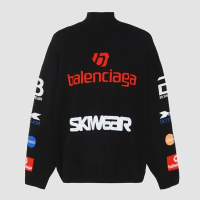 Balenciaga Black Wool Top