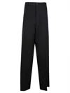 Balenciaga Oversized Tailored Trousers In Black