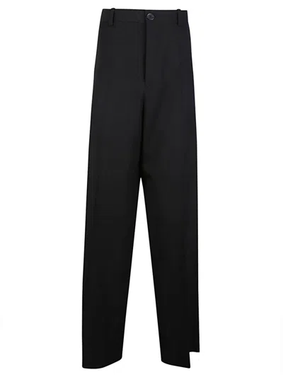 BALENCIAGA BLACK WOOL TROUSERS