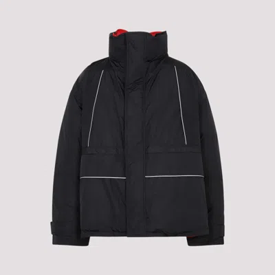 BALENCIAGA BLACK WRAP PARKA JACKET