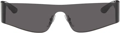Balenciaga Black Wraparound Sunglasses