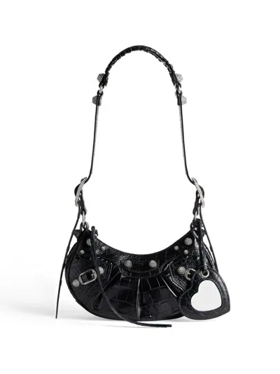 BALENCIAGA BLACK XS LE CAGOLE SHOULDER BAG
