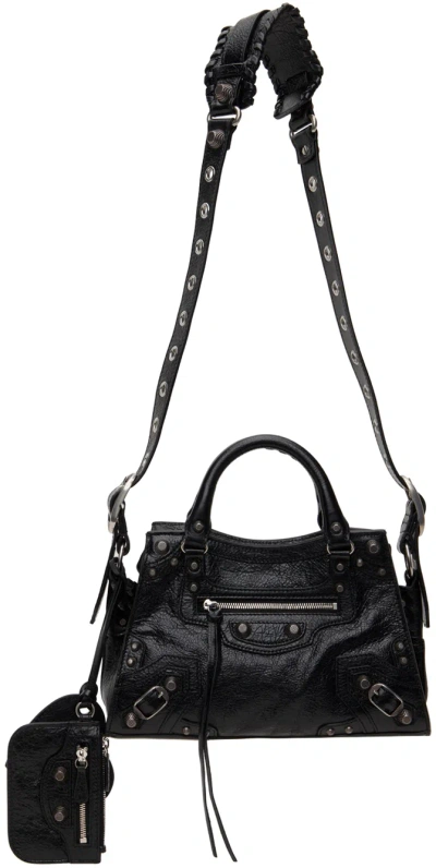 Balenciaga Black Xs Neo Cagole Bag In 1000 Black