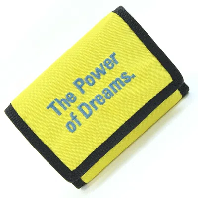 Pre-owned Balenciaga Black Yellow Nylon Wallet (tri-fold) () In Black, Yellow