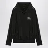 Balenciaga Black Zip-up Sweatshirt Loop Sports Icon In Multi