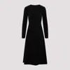 Balenciaga Black High-neck Sleeveless Dress With Polyester And Elastane Blend Fabric In Black