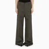 BALENCIAGA BALENCIAGA BLACK\/GREY WOOL WIDE TROUSERS