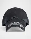 Balenciaga Blackletter Script Logo Baseball Cap
