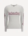 Balenciaga Crew Neck Graphic Print Long Sleeves Top In White