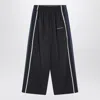 Balenciaga Sporty Trousers Featuring Side Stripes In Black