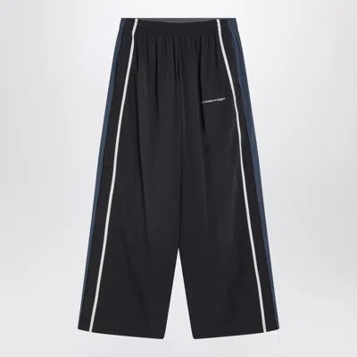Balenciaga Side-stripe Trousers In Black
