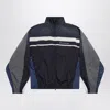 Balenciaga Men's 50/50 Tracksuit Jacket In Black Faded