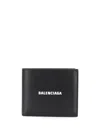 Balenciaga Blackwhite Portafoglio Logo Wallet In Blackwhite