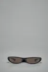 Balenciaga Blade Rectangle-frame Sunglasses In Black