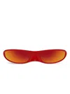 Balenciaga Blade Sunglasses In Red