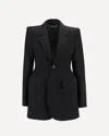 Balenciaga Structured Wool Blazer Jacket With Padded Shoulders