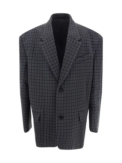 Balenciaga Blazer Jacket In Grey