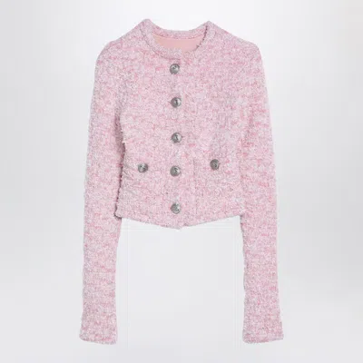 BALENCIAGA BALENCIAGA BLEND TWEED CROPPED CARDIGAN