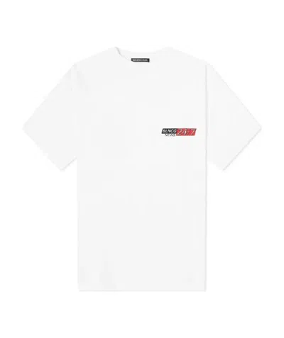 Balenciaga Blncg Printed T-shirt In White