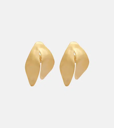 Balenciaga Bloom Earrings In Yellow