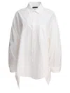 Balenciaga Women Flared Shirt In White