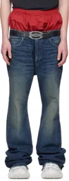 Balenciaga Men Layered Jeans In 3020