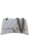 Balenciaga Blue Cotton Hobo Crush S Bag In Blue