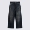 Balenciaga Blue Cotton Jeans