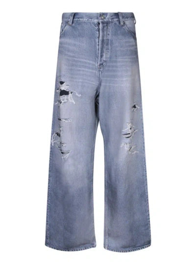 Balenciaga Blue Cotton Jeans
