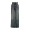 Balenciaga Women Wide Leg Jeans In Blue