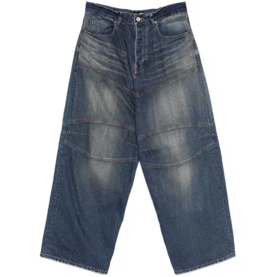 BALENCIAGA BALENCIAGA BLUE DENIM - LOOSE-FIT JEANS MEN