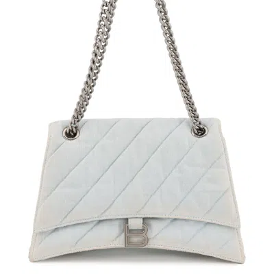 Pre-owned Balenciaga Blue Denim Shoulder Bag ()