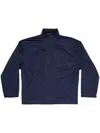 BALENCIAGA BLUE FULL-ZIP JACKET WITH STAND UP COLLAR FOR MEN