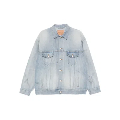 BALENCIAGA BALENCIAGA BLUE JACKETS - DENIM JACKETS WOMEN