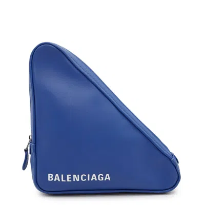 Pre-owned Balenciaga Blue Leather Clutch Bag ()