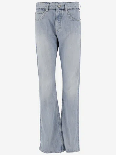 BALENCIAGA BLUE LOW WAIST JEANS