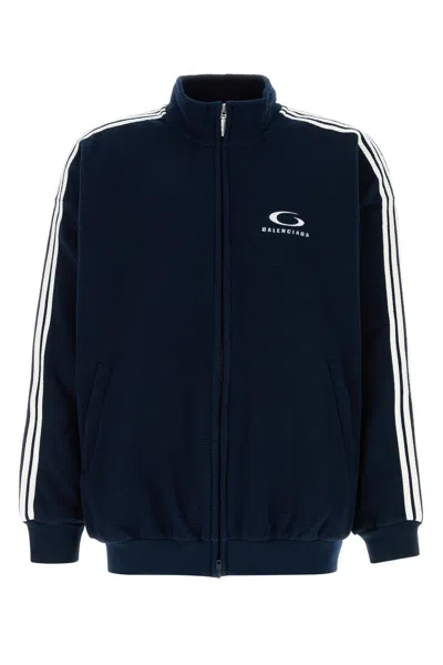 Balenciaga Blue Pile Oversize Sweatshirt