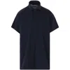 Balenciaga Intertwined Design Polo Shirt With Aesthetic In Blue