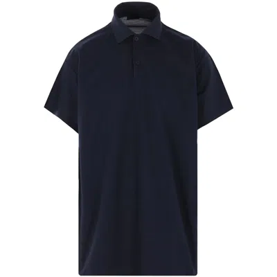 BALENCIAGA BALENCIAGA BLUE POLO SHIRTS MEN