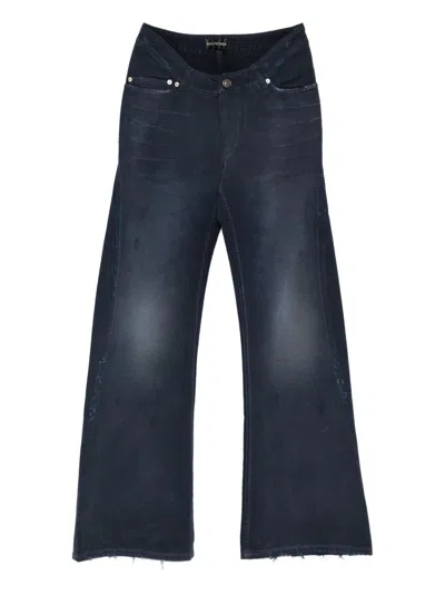 Balenciaga Blue Polyester High Waisted Pants