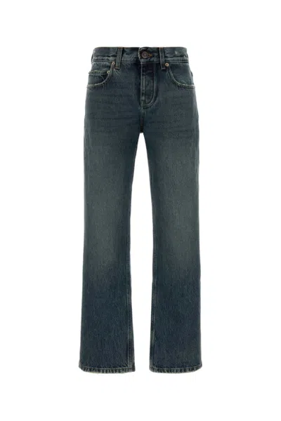 Balenciaga Blue Regular None Jeans In Gray