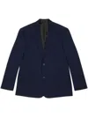 Balenciaga Blue Single-breasted Two-button Jacket For Men In Blue
