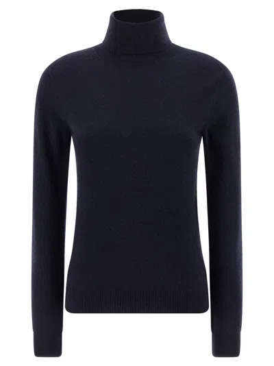 BALENCIAGA WOMEN BLUE STANDARD TURTLENECK SWEATER, S LUXURY SWEATERS & KNITWEAR FOR WOMEN DARVEYS